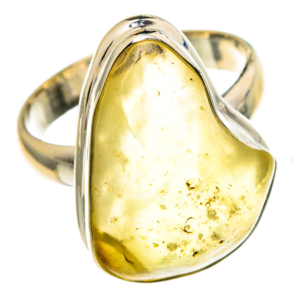 Libyan Desert Glass Rings handcrafted by Anasilvercos - RING86561
