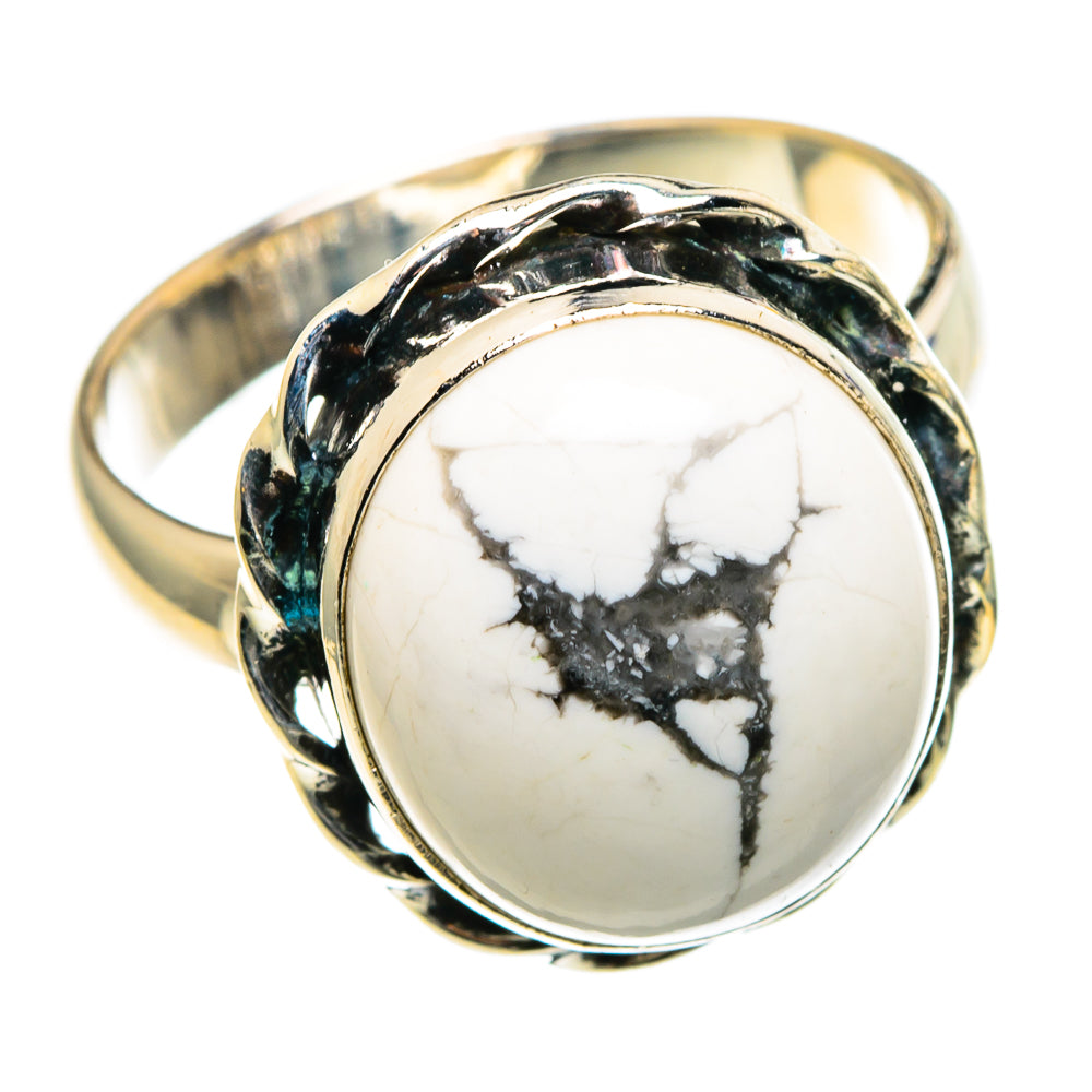 Howlite Rings handcrafted by Anasilvercos - RING86570