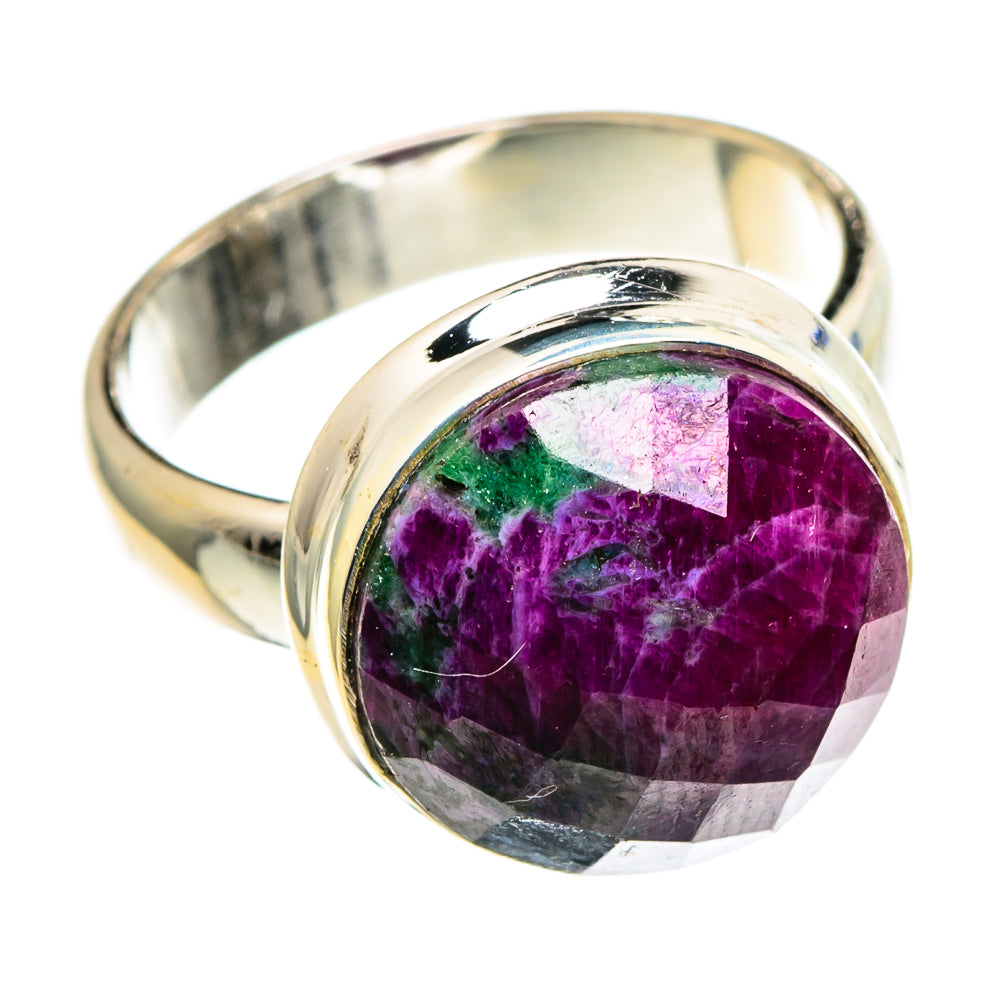 Ruby Zoisite Rings handcrafted by Anasilvercos - RING86572