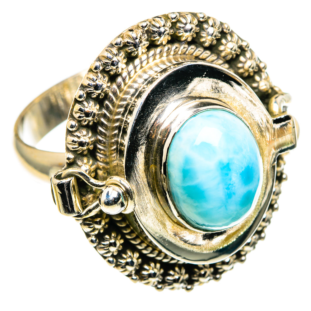Larimar Rings handcrafted by Anasilvercos - RING86584