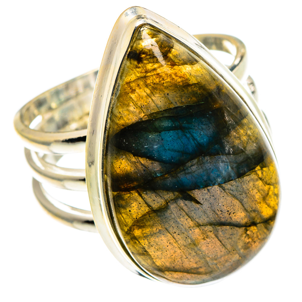 Labradorite Rings handcrafted by Anasilvercos - RING86588