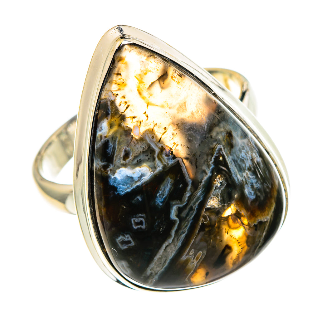 Turkish Tube Agate Rings handcrafted by Anasilvercos - RING86594