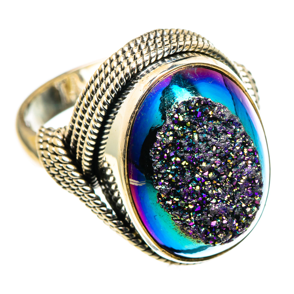 Titanium Druzy Rings handcrafted by Anasilvercos - RING86609