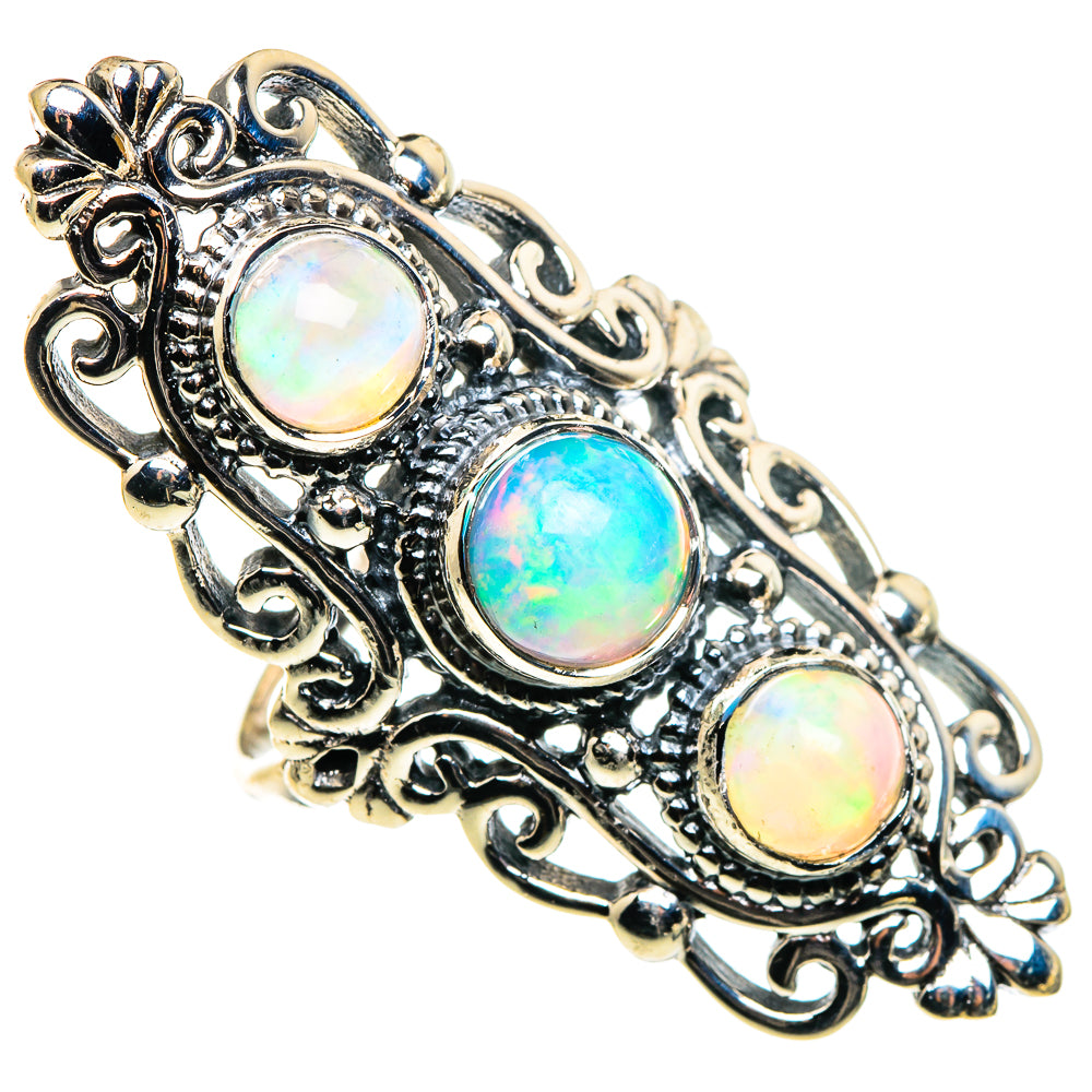 Ethiopian Opal Rings handcrafted by Anasilvercos - RING86616