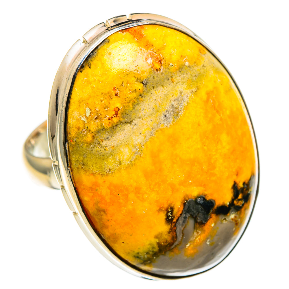 Bumble Bee Jasper Rings handcrafted by Anasilvercos - RING86617