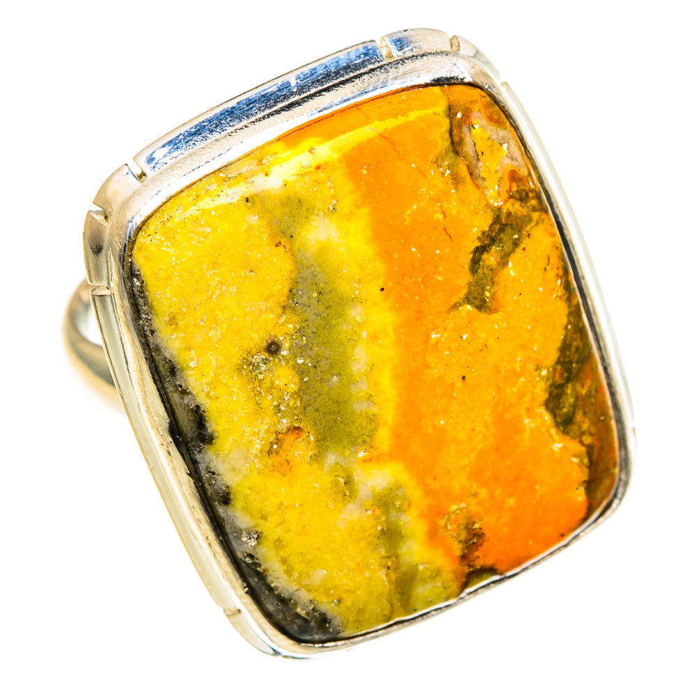 Bumble Bee Jasper Rings handcrafted by Anasilvercos - RING86618
