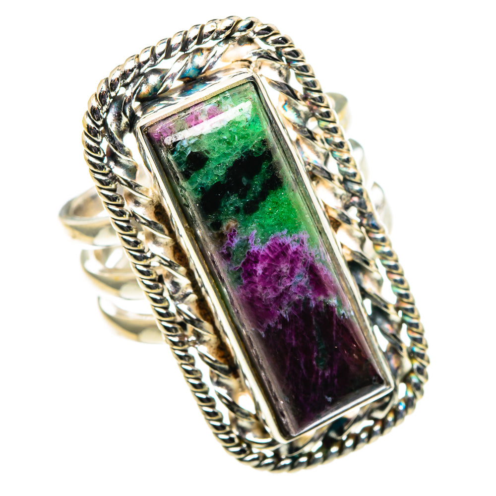 Ruby Zoisite Rings handcrafted by Anasilvercos - RING86646