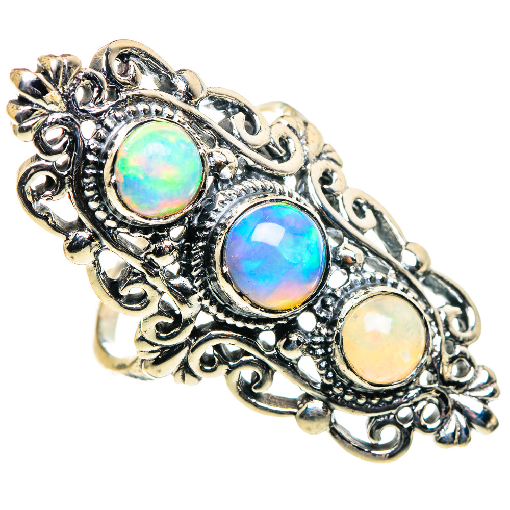 Ethiopian Opal Rings handcrafted by Anasilvercos - RING86650