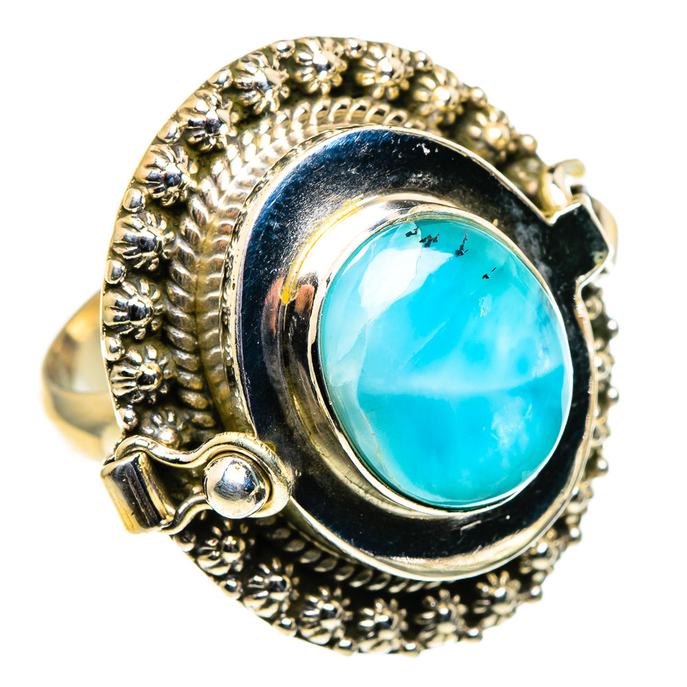 Larimar Rings handcrafted by Anasilvercos - RING86660