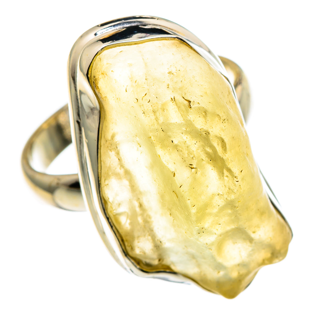Libyan Desert Glass Rings handcrafted by Anasilvercos - RING86668