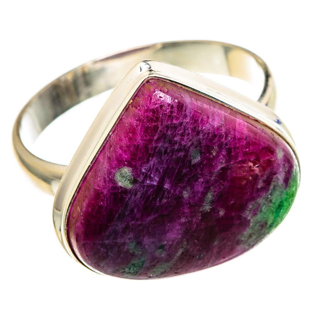 Ruby Zoisite Rings handcrafted by Anasilvercos - RING86671