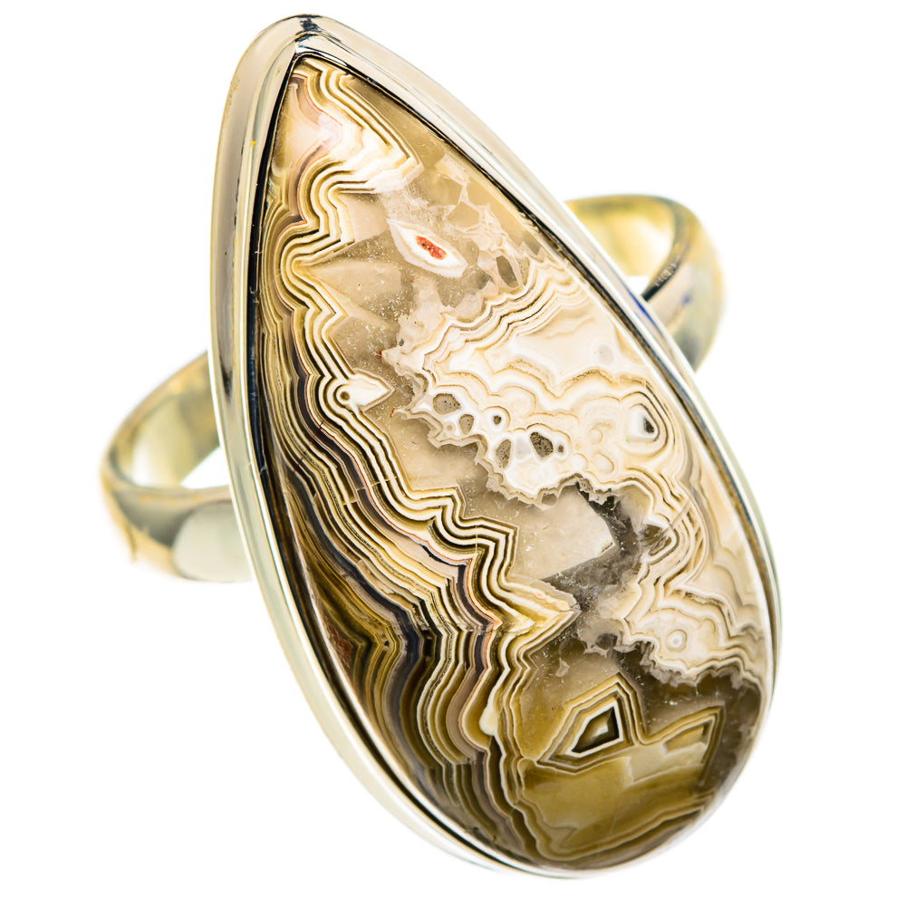 Laguna Lace Agate Rings handcrafted by Anasilvercos - RING86673