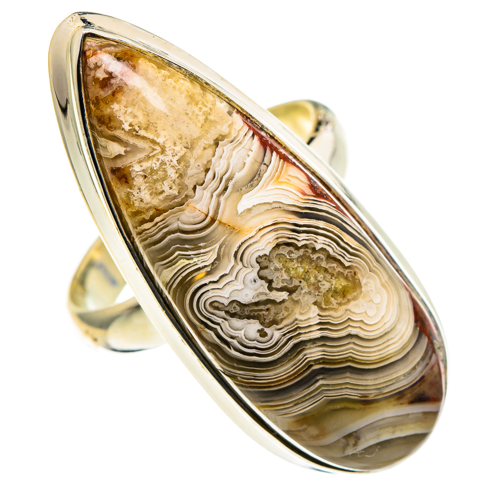 Laguna Lace Agate Rings handcrafted by Anasilvercos - RING86674