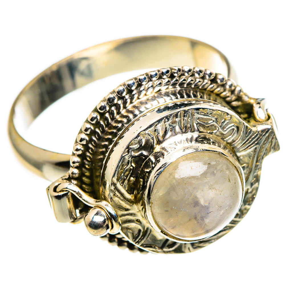 Rainbow Moonstone Rings handcrafted by Anasilvercos - RING86675