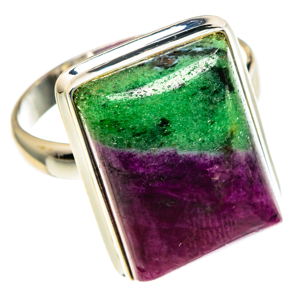 Ruby Zoisite Rings handcrafted by Anasilvercos - RING86680
