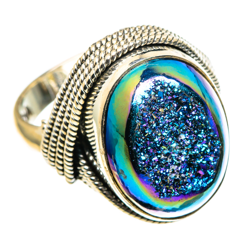 Titanium Druzy Rings handcrafted by Anasilvercos - RING86681