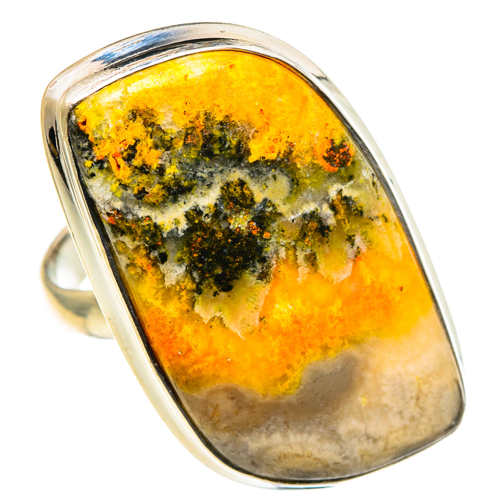 Bumble Bee Jasper Rings handcrafted by Anasilvercos - RING86684