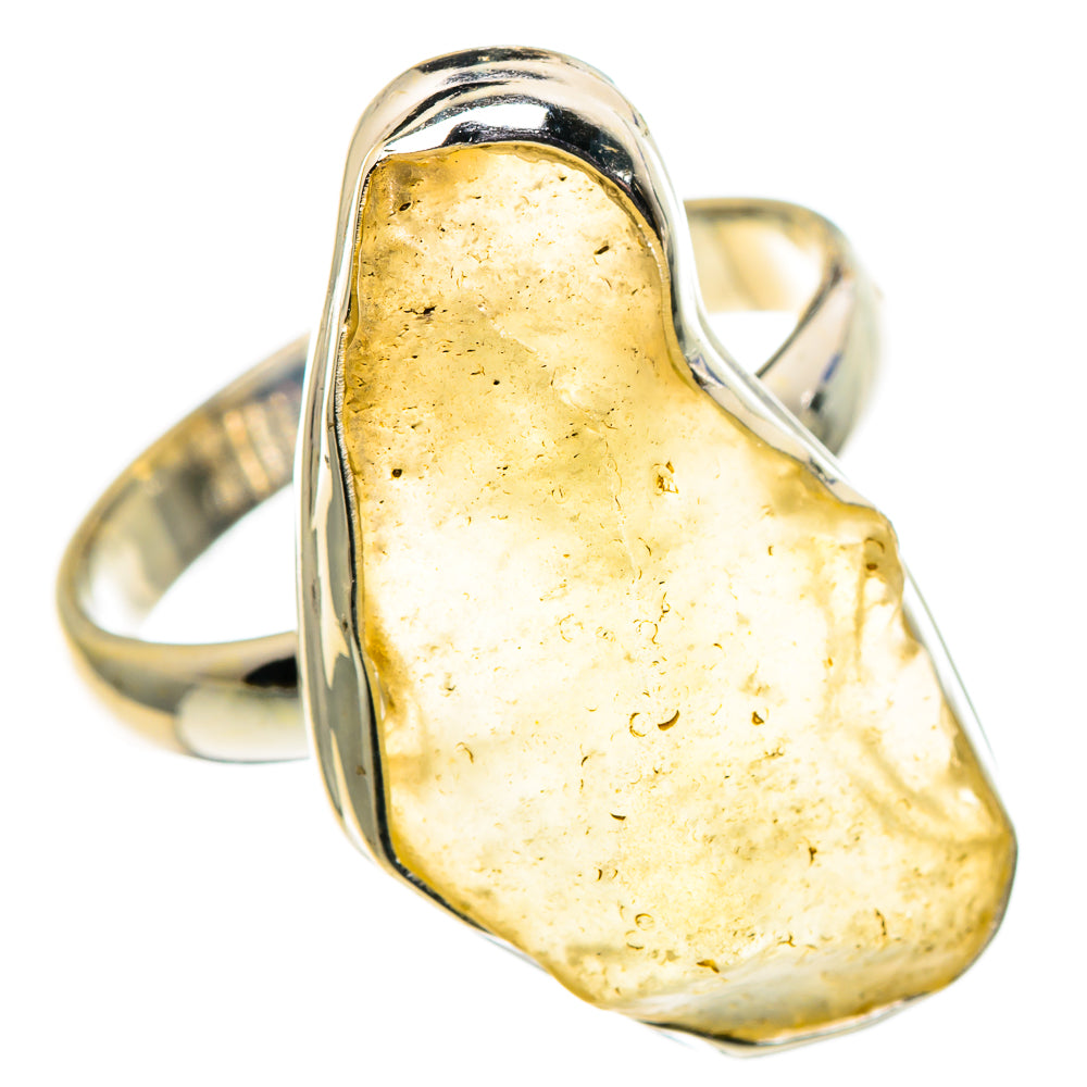 Libyan Desert Glass Rings handcrafted by Anasilvercos - RING86699 - Photo 2