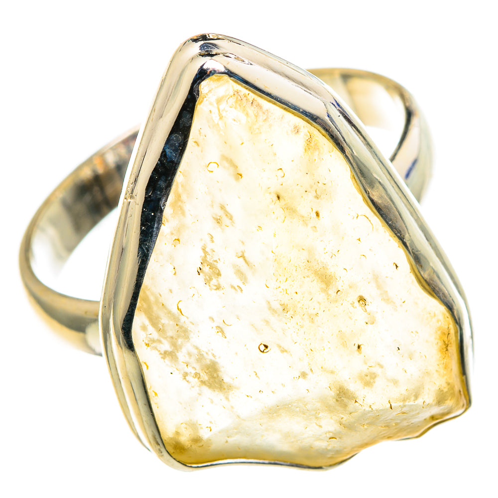 Libyan Desert Glass Rings handcrafted by Anasilvercos - RING86700