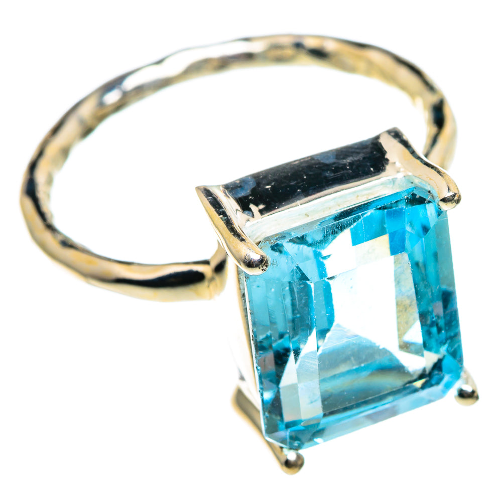 Blue Topaz Rings handcrafted by Anasilvercos - RING86703