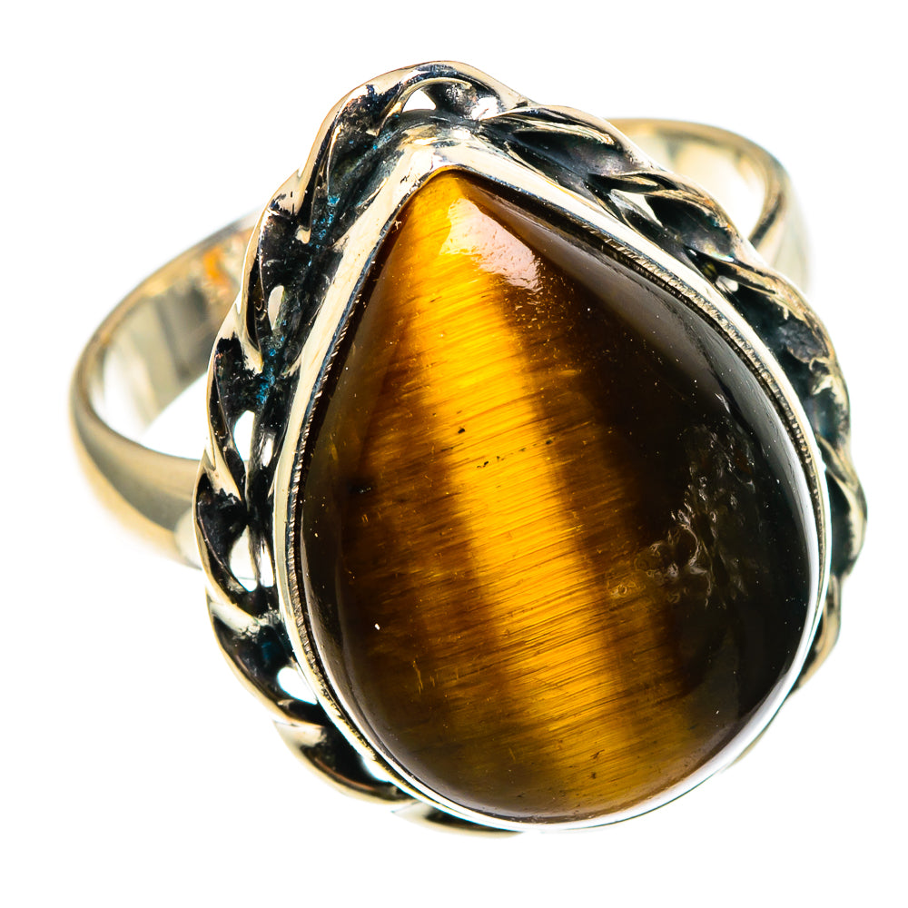 Tiger Eye Rings handcrafted by Anasilvercos - RING86709