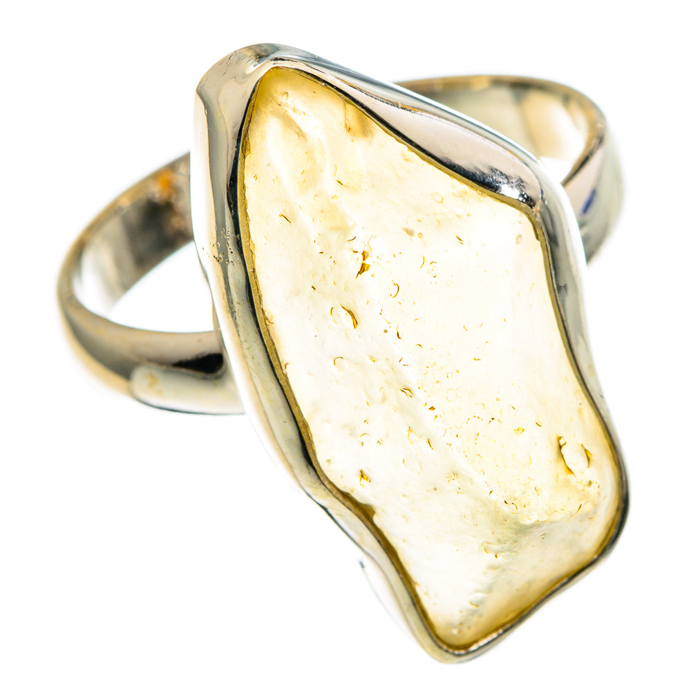 Libyan Desert Glass Rings handcrafted by Anasilvercos - RING86710
