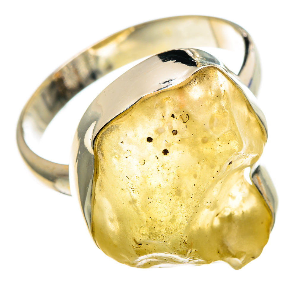Libyan Desert Glass Rings handcrafted by Anasilvercos - RING86712 - Photo 2