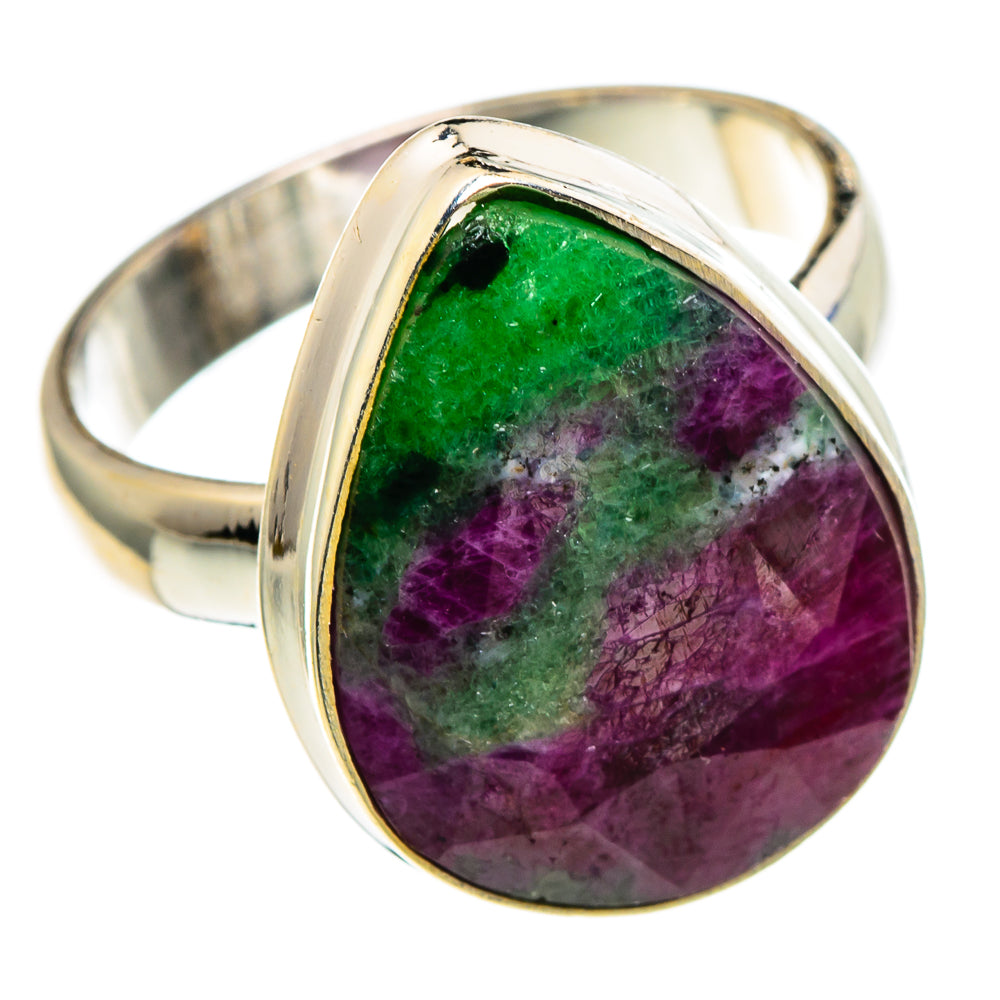 Ruby Zoisite Rings handcrafted by Anasilvercos - RING86728