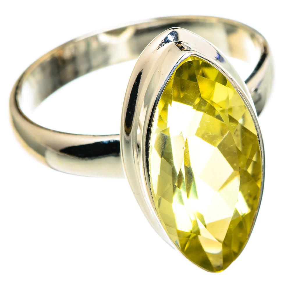 Lemon Quartz Rings handcrafted by Anasilvercos - RING86732