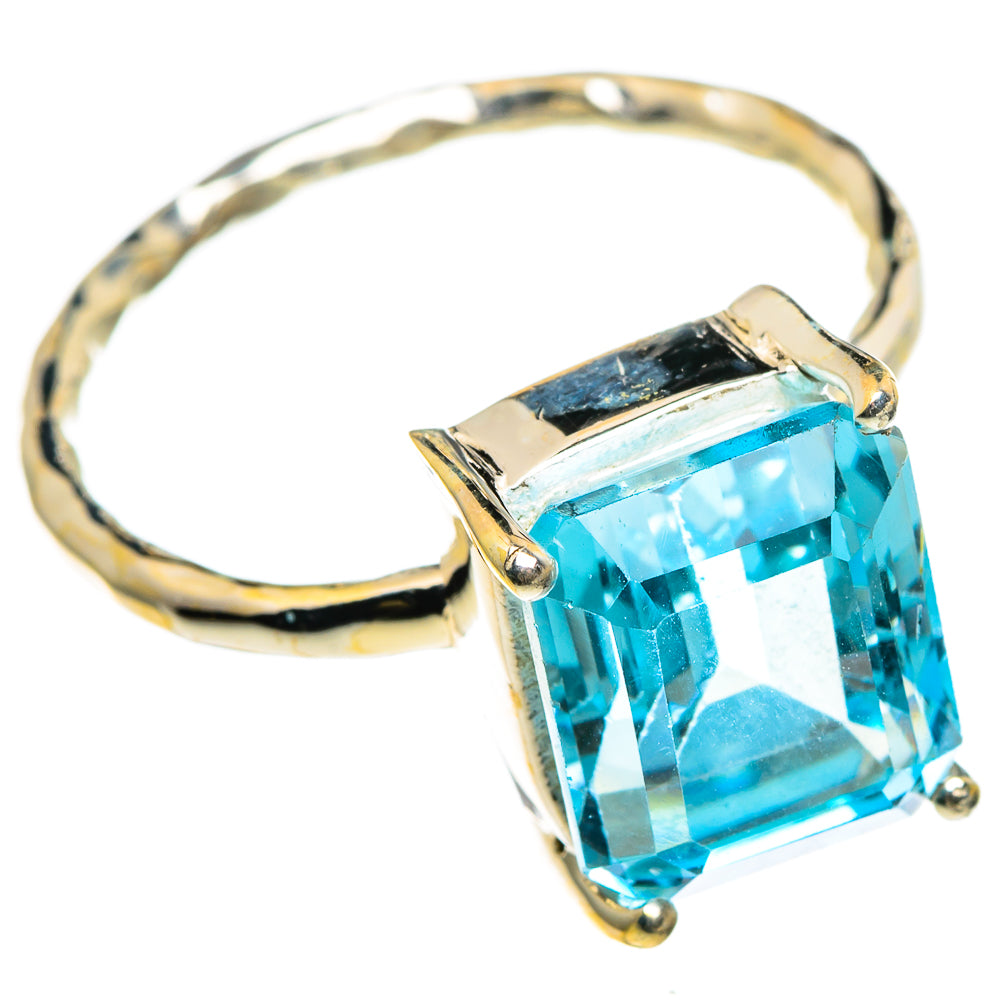 Blue Topaz Rings handcrafted by Anasilvercos - RING86734