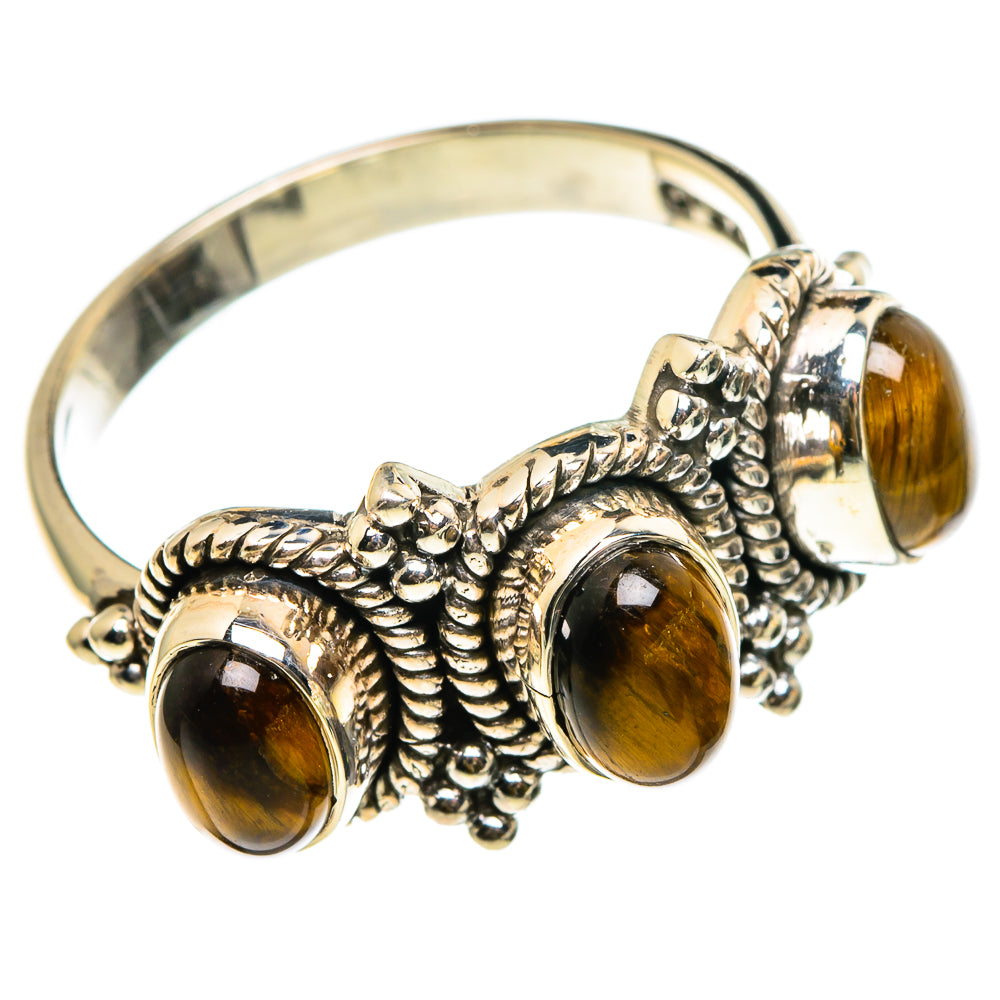 Tiger Eye Rings handcrafted by Anasilvercos - RING86741