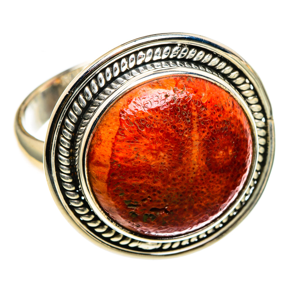 Sponge Coral Rings handcrafted by Anasilvercos - RING86745