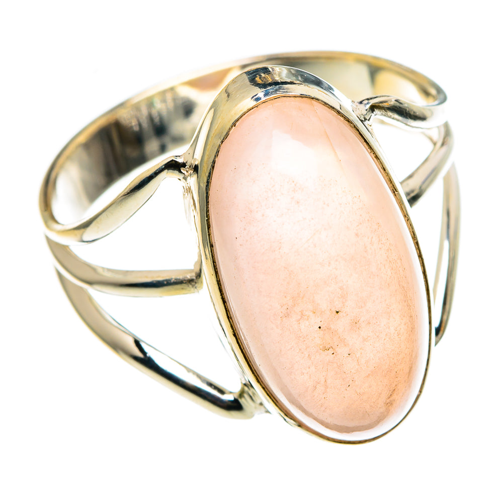 Rose Quartz Rings handcrafted by Anasilvercos - RING86748