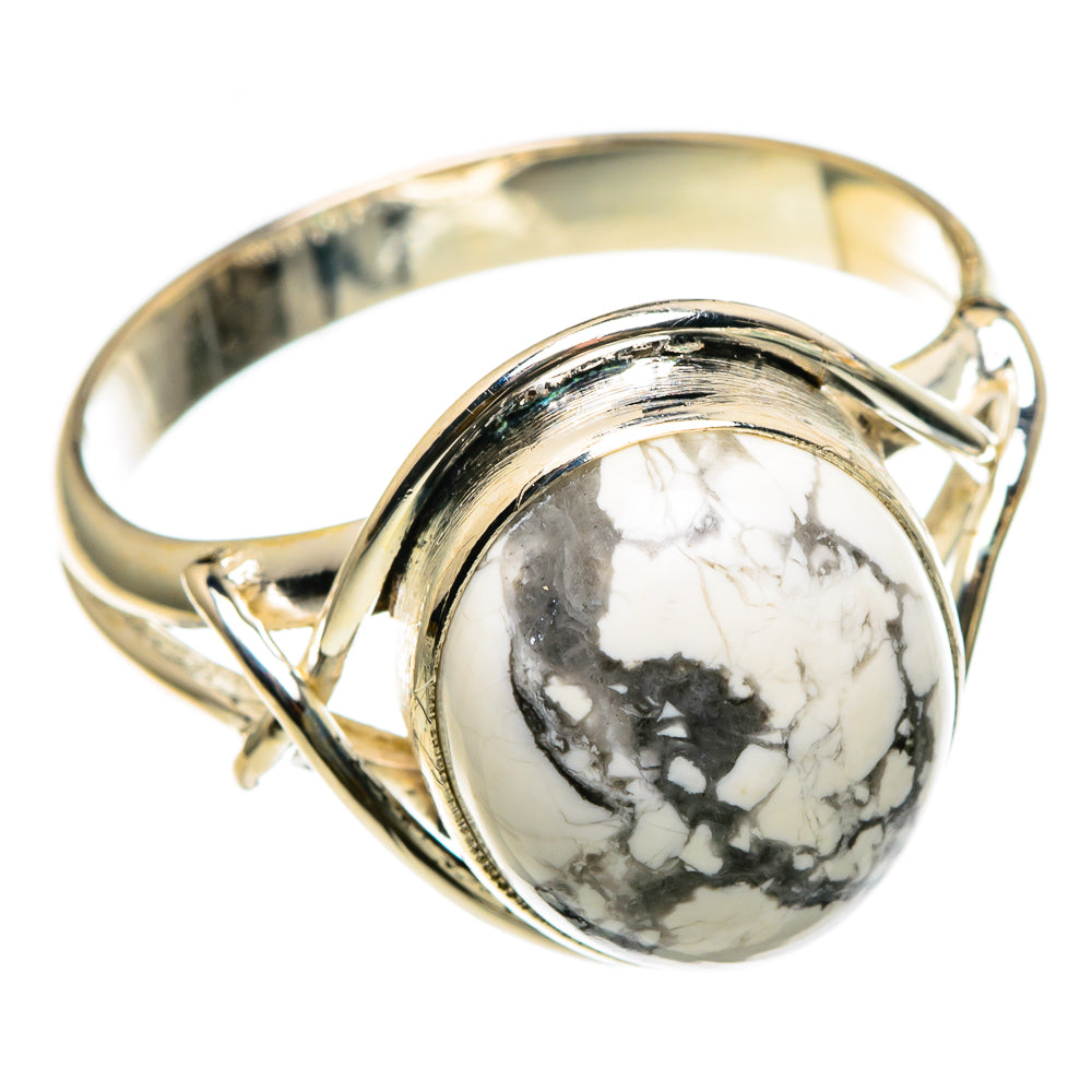 Howlite Rings handcrafted by Anasilvercos - RING86756