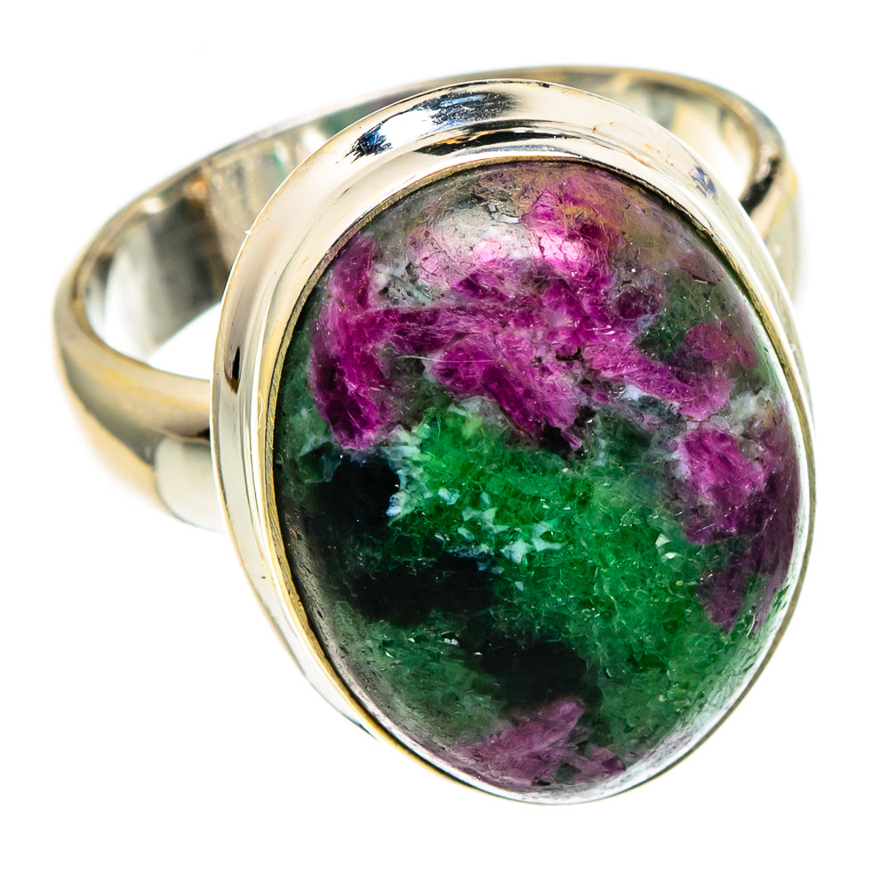 Ruby Zoisite Rings handcrafted by Anasilvercos - RING86758