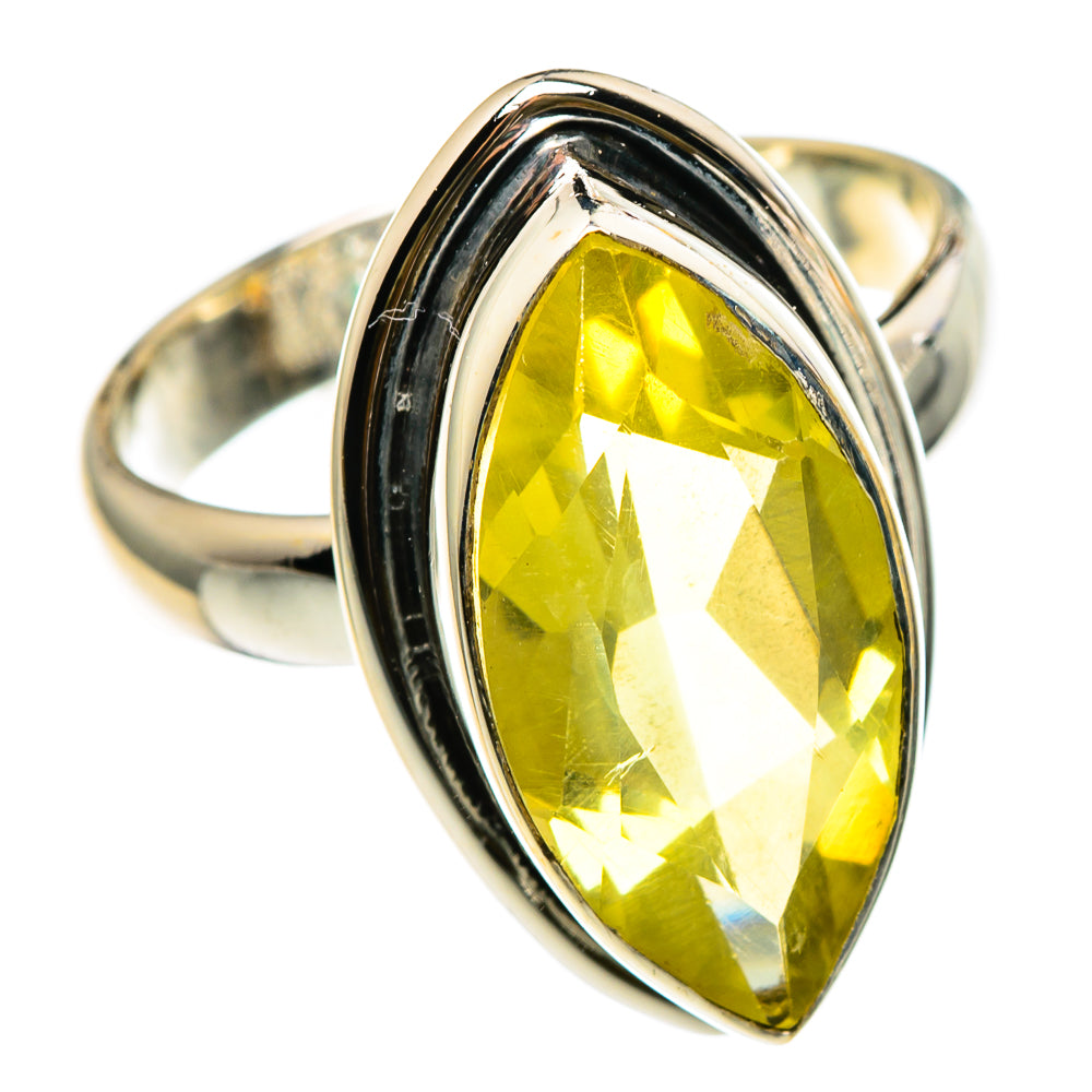 Lemon Quartz Rings handcrafted by Anasilvercos - RING86762