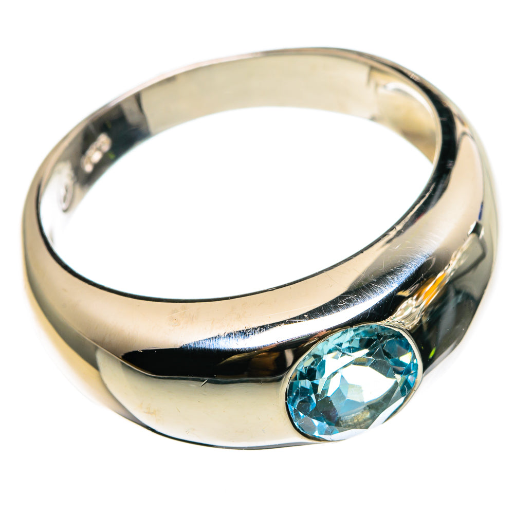 Blue Topaz Rings handcrafted by Anasilvercos - RING86764