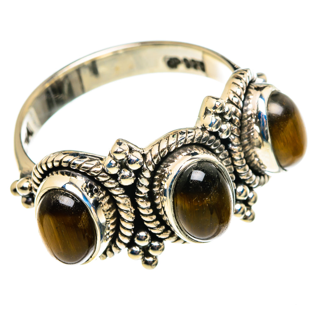 Tiger Eye Rings handcrafted by Anasilvercos - RING86772
