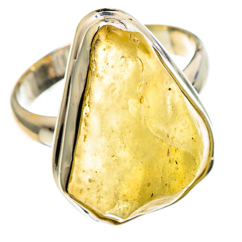 Libyan Desert Glass Rings handcrafted by Anasilvercos - RING86773