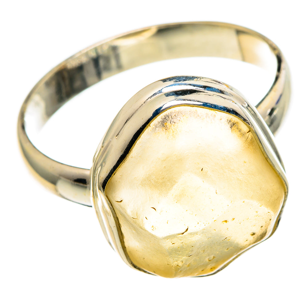 Libyan Desert Glass Rings handcrafted by Anasilvercos - RING86774
