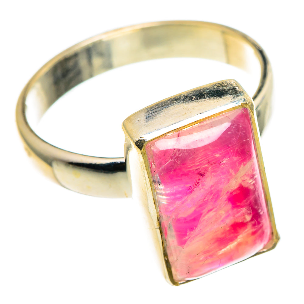 Pink Moonstone Rings handcrafted by Anasilvercos - RING86780
