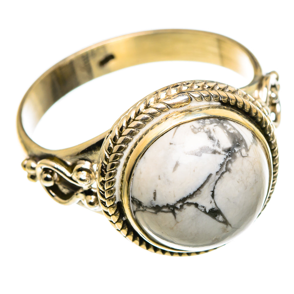 Howlite Rings handcrafted by Anasilvercos - RING86786