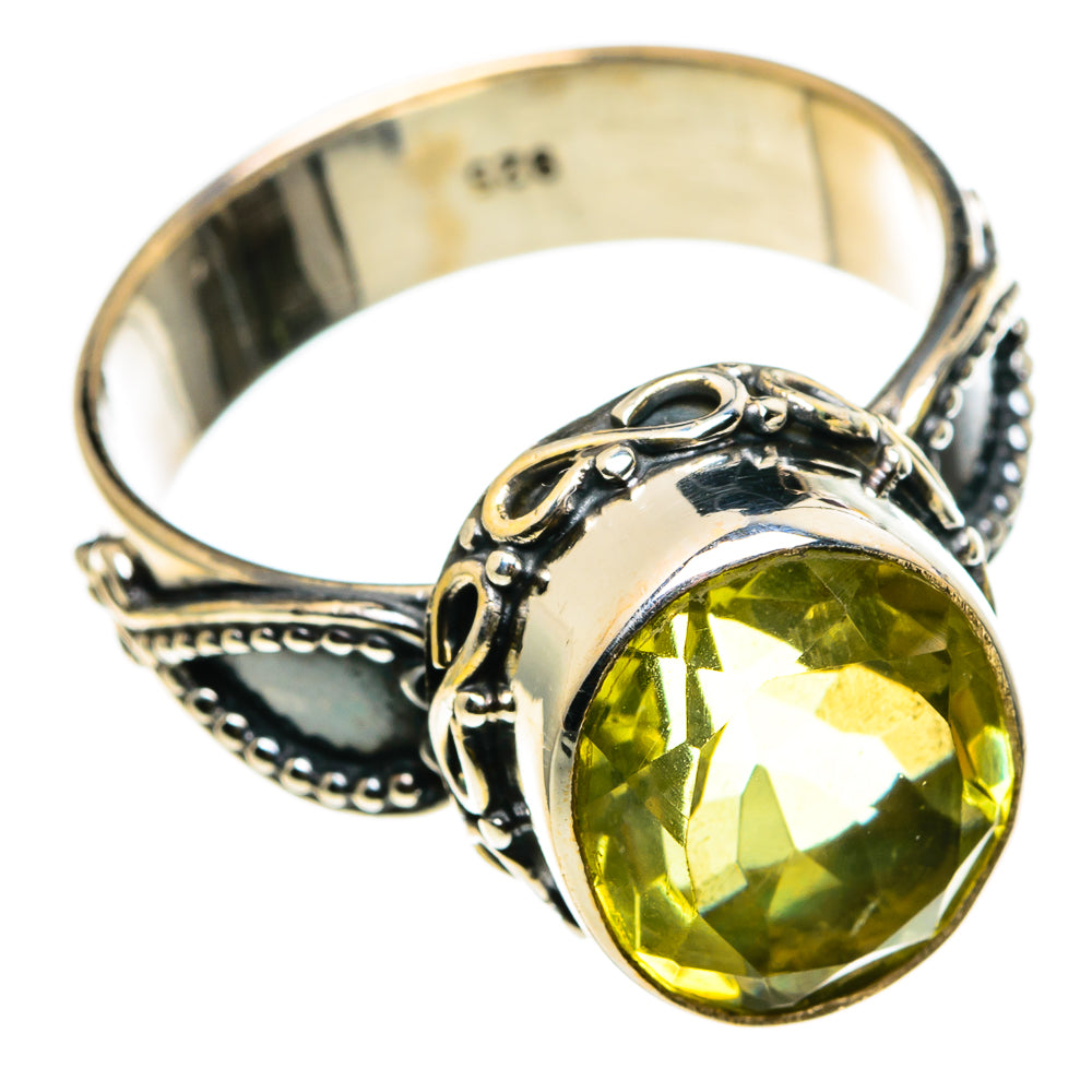 Lemon Quartz Rings handcrafted by Anasilvercos - RING86792