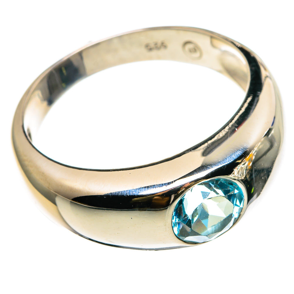 Blue Topaz Rings handcrafted by Anasilvercos - RING86794