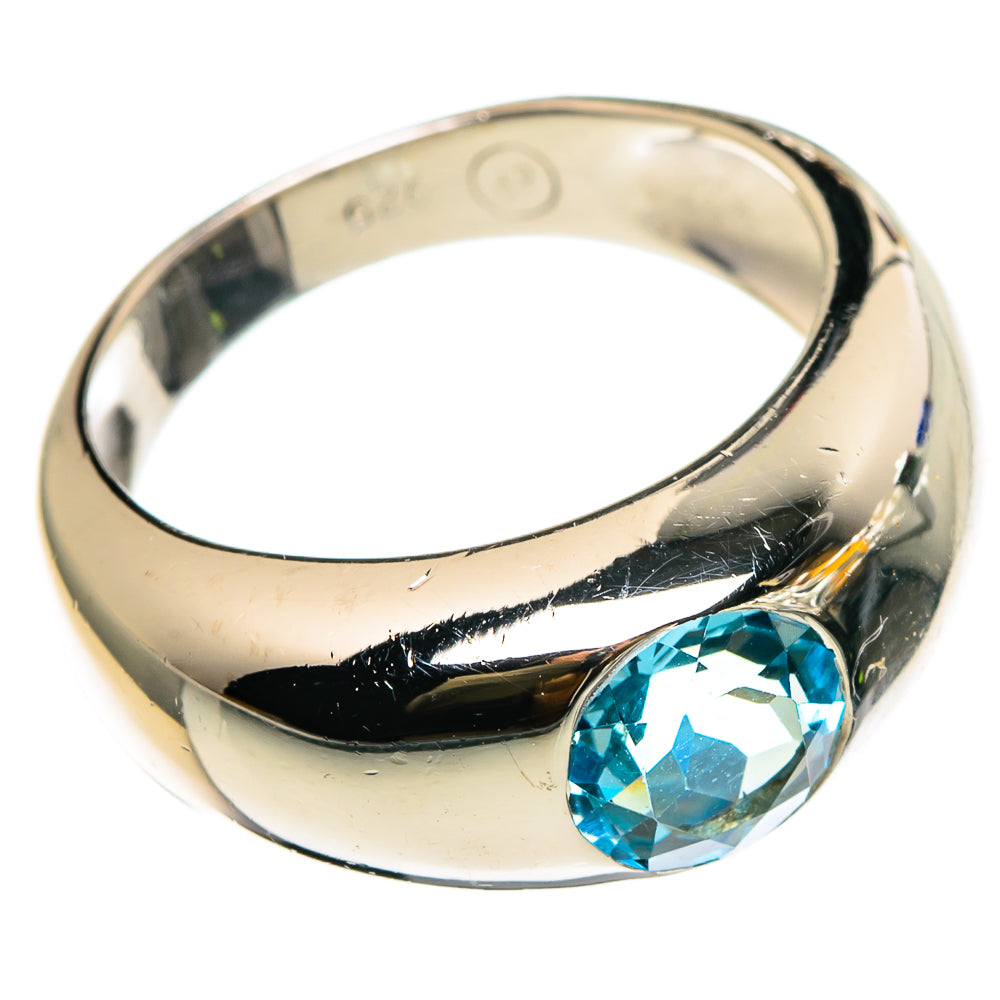 Blue Topaz Rings handcrafted by Anasilvercos - RING86799