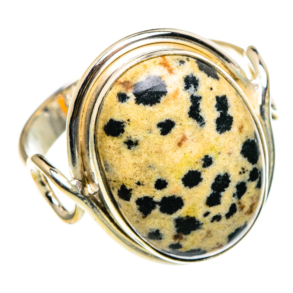 Dalmatian Jasper Rings handcrafted by Anasilvercos - RING86803