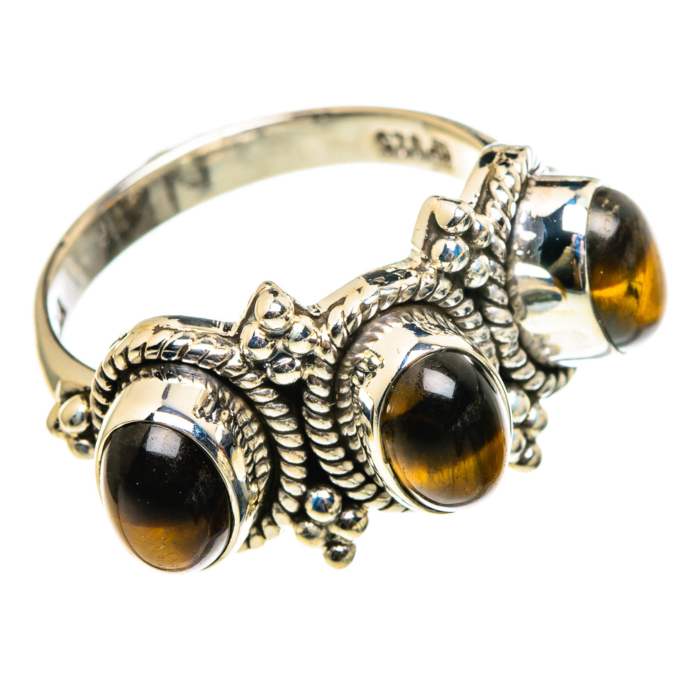 Tiger Eye Rings handcrafted by Anasilvercos - RING86804