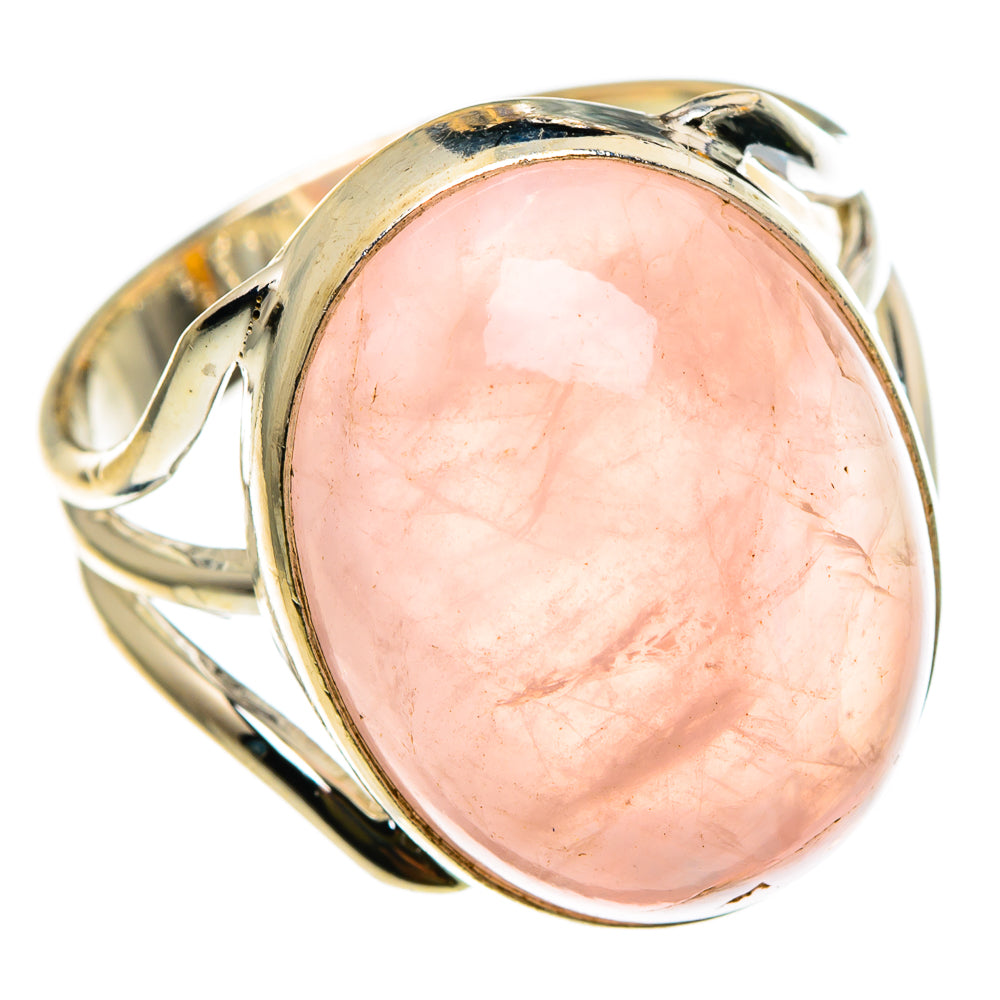 Rose Quartz Rings handcrafted by Anasilvercos - RING86811