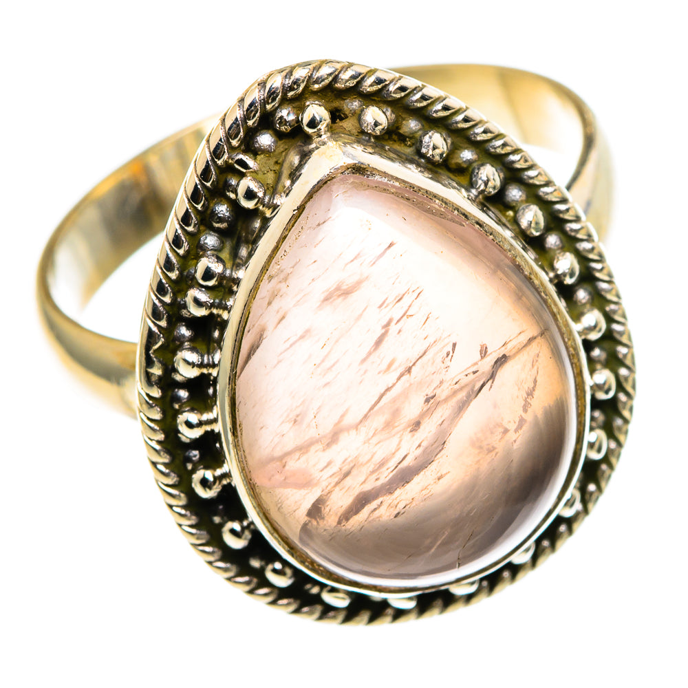 Rose Quartz Rings handcrafted by Anasilvercos - RING86813