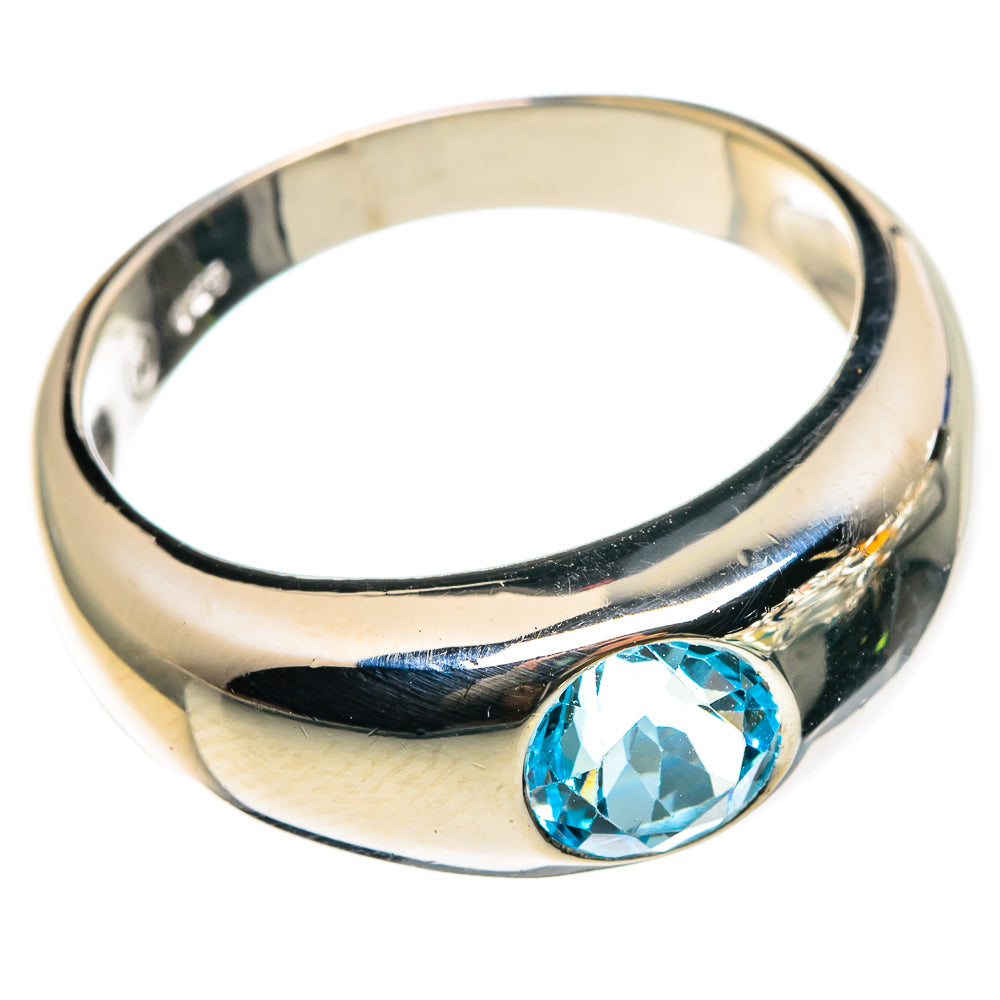 Blue Topaz Rings handcrafted by Anasilvercos - RING86824
